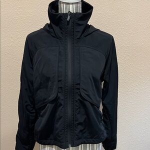 Lululemon Always Effortless Black Hooded Jacket. EUC. Size 4